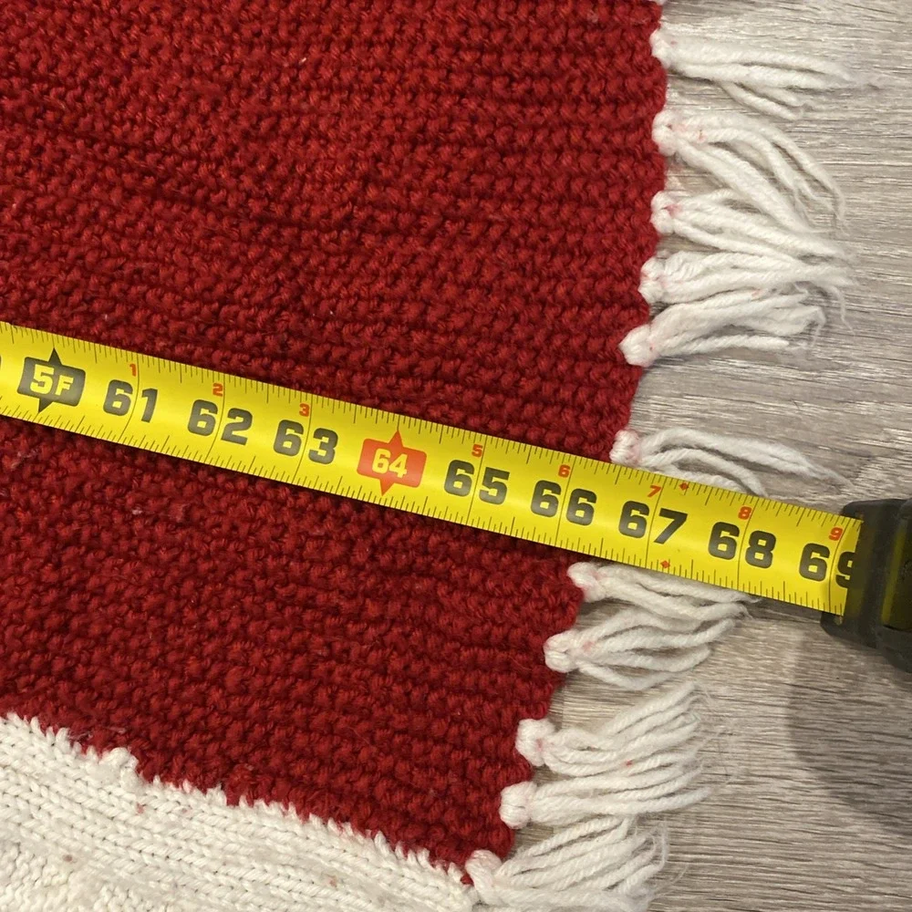 Vintage Handwoven Wool‎ And Cotton Throw Blanket